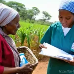 보건의료행정사 이론과 실무 차이점 - **Prompt:** A vibrant, bustling community clinic in a rural setting, showcasing both the challenges ...