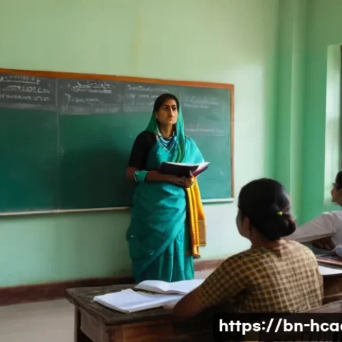 보건의료행정사 교육 과정 비용 - A detailed classroom scene in Bangladesh featuring diverse adult students attentively participating ...