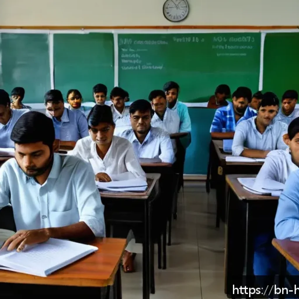 보건의료행정사 자격증 장점과 단점 - A professional training classroom scene in Bangladesh focused on health administration certification...