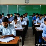 보건의료행정사 자격증 장점과 단점 - A professional training classroom scene in Bangladesh focused on health administration certification...