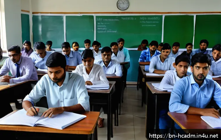 보건의료행정사 자격증 장점과 단점 - A professional training classroom scene in Bangladesh focused on health administration certification...